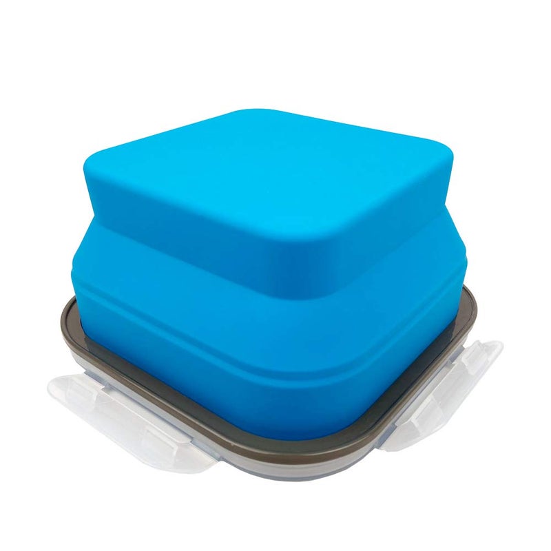 CARTINTS Large 1200ml Collapsible Bowls with Lids Silicone Camping Bowls, with Airtight Lids, Microwave and Freezer Safe, Set of 3 - Image 3